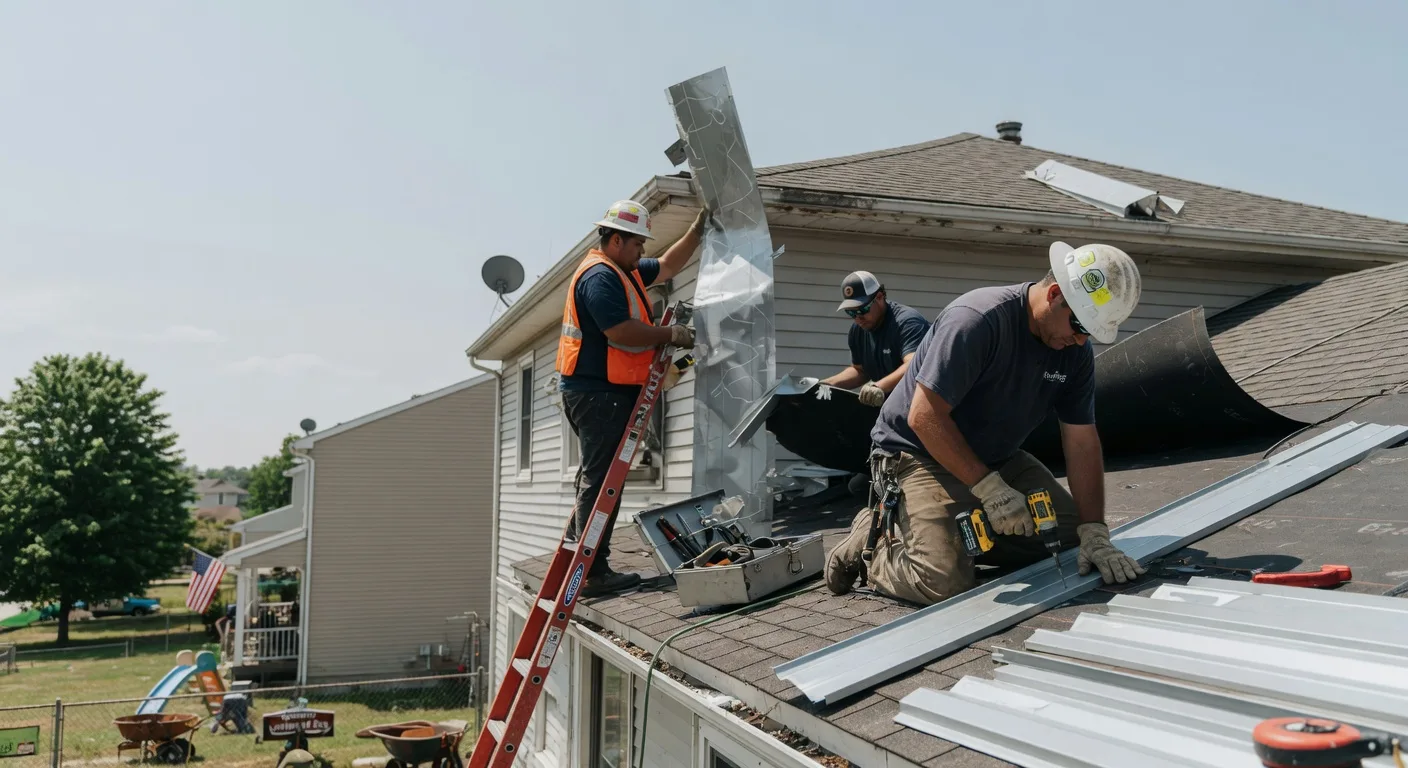 Storm Damage Metal Roof Repair in Tremont, PA